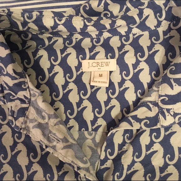 J. Crew Seahorse Button Down - Picture 2 of 4
